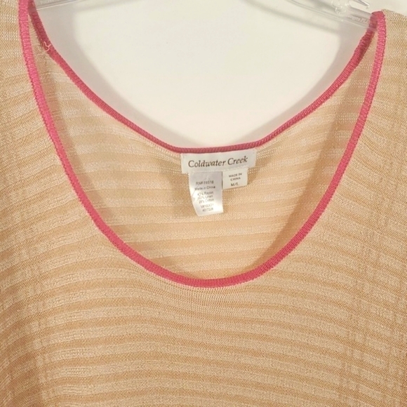 Coldwater Creek Tan Poncho Shrug/Shawl with arms Size Medium/Large - Picture 4 of 13